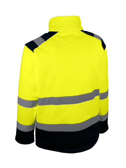 VESTE SOFTSHELL DE SIGNALISATION.TRIPLE COUCHE, MEMBRANE PU