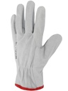 56S00 - GANT CUIR TOUT CROÛTE BOVIN NATUREL.SERRAGE ELASTIQUE