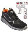 S1P SRC. CHAUSSES BASSES CUIR CROÛTE VELOURS