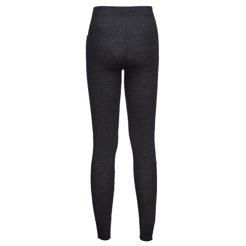 B181 - Legging en laine de mérinos Noir