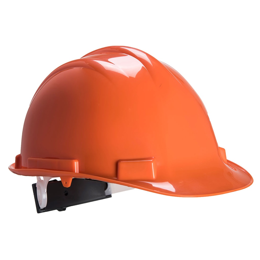 Casque de sécurité Expertbase avec coque en polypropylène haute densité, harnais 4 points plastique