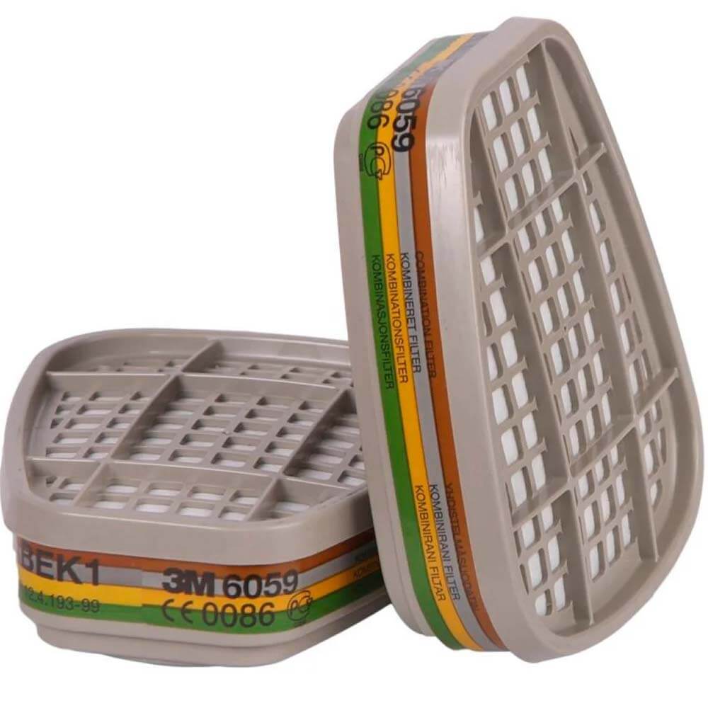 6059 - Filtre anti-gaz et vapeur ABEK1a (paire) - 3M