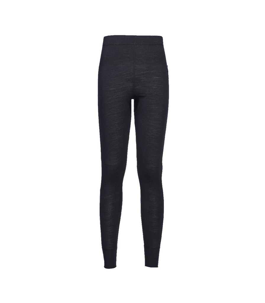 B181 - Legging en laine de mérinos Noir