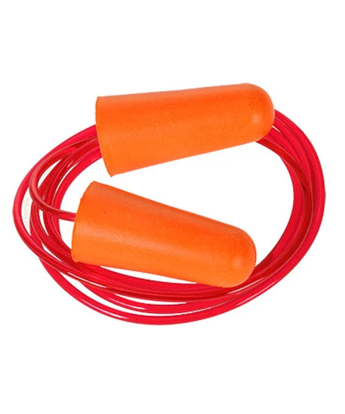EP08 - Bouchon anti-bruit en mousse PU avec cordon (200 paires) Orange
