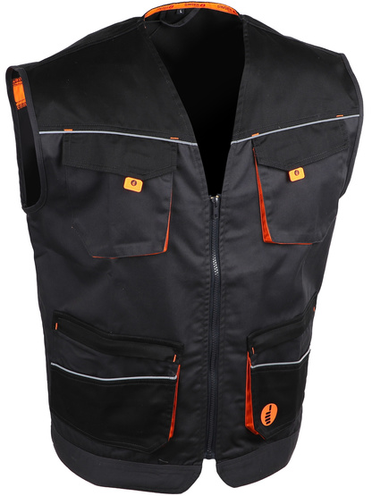 GOIA - GILET DE TRAVAIL. POLYESTER/COTON (65/35). 245 G/M2.