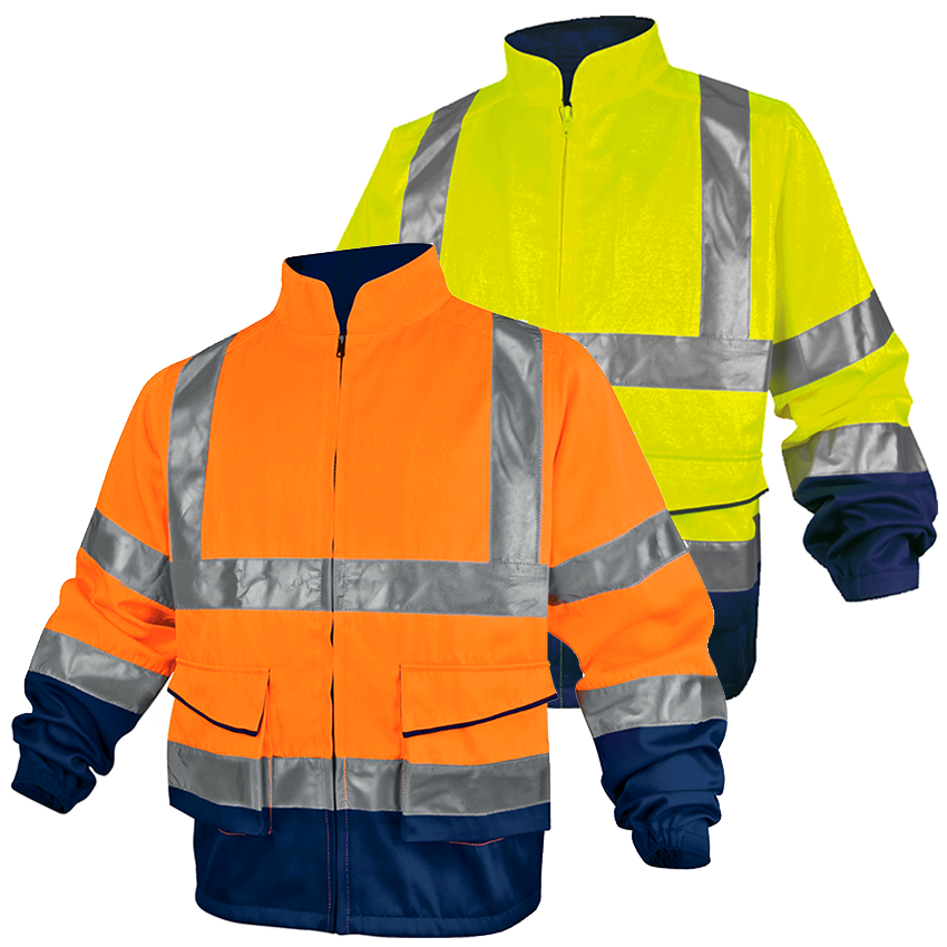 VESTE DE TRAVAIL HAUTE VISIBILITÉ PANOSTYLE EN POLYESTER / COTON