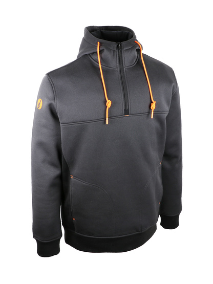 SAMY-SWEATSHIRT NOIR 350 G/M2. CHAUD, TRÈS SOUPLE ET CONFORTABLE