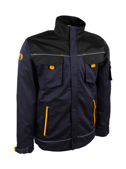 VESTE DE TRAVAIL. POLYESTER/COTON (65/35). 245 G/M2.