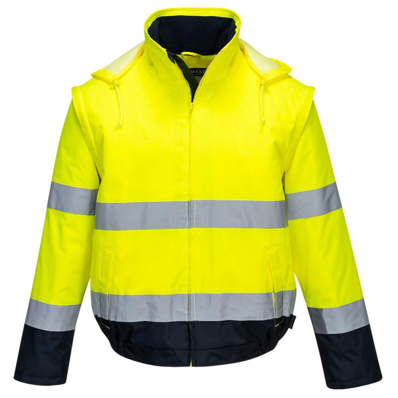 C464 - Blouson HV 2-en-1 HV doublé polaire