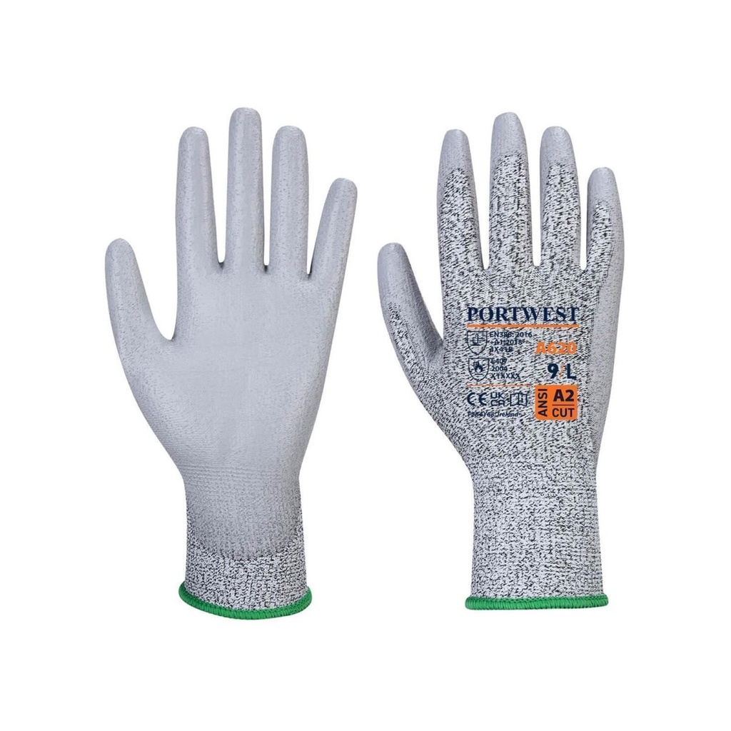 A620 - Gant LR paume PU coupure B Gris