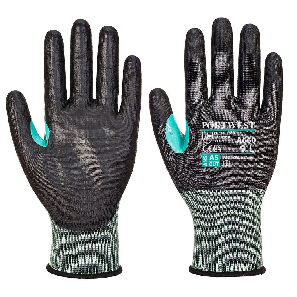 A660 - Gant anti-coupure en PU CS E18 Noir