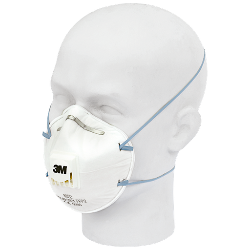 [8822] 8822 - Masque protection pour outillages et ponçage manuel 3M™ 8822, FFP2, avec soupape, 3/PK - 3M