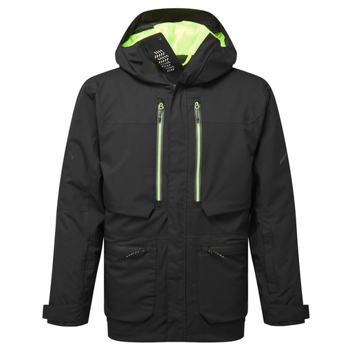 [B184] B184 - Top laine mérinos 1/4 Zip Noir