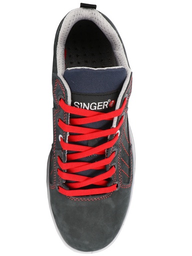 [BARY] Chaussure basses cuir croûte velours S3P SRC - SINGER Safety