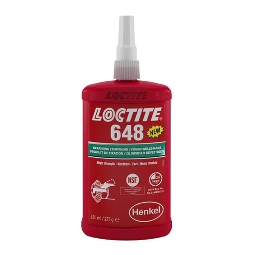 LOCTITE 648 50ml de fixation haute résistance de faible viscosité