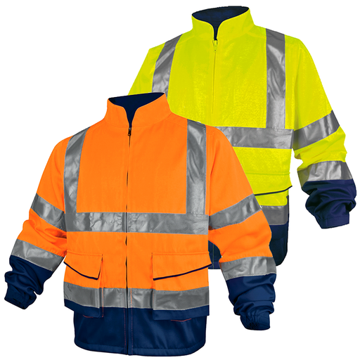 [PHVE2] VESTE DE TRAVAIL HAUTE VISIBILITÉ PANOSTYLE EN POLYESTER / COTON