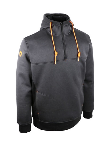 [SAMY] SAMY-SWEATSHIRT NOIR 350 G/M2. CHAUD, TRÈS SOUPLE ET CONFORTABLE