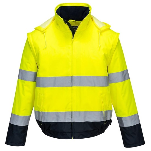 [C464] C464 - Blouson HV 2-en-1 HV doublé polaire