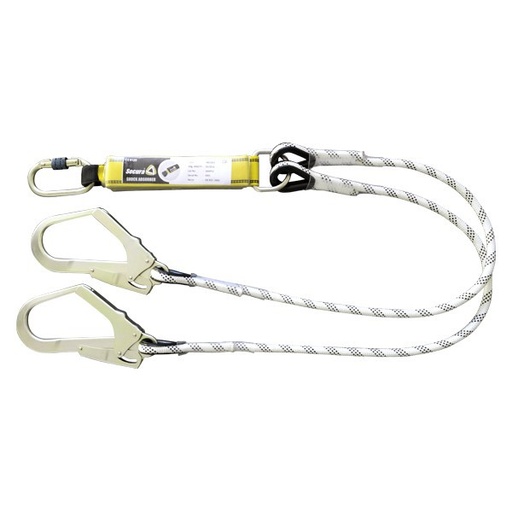 [AP-1858016B] AP-1858016B-EM ABSORBEUR D'ENERGIE DOUBLE LONGE ELASTIQUE, MOUSQUETON ET CROCHET EN355 : 2002